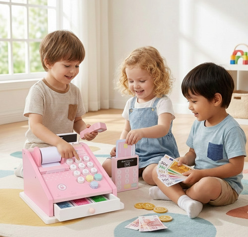 Holzkasse für kinder - holzkasse,