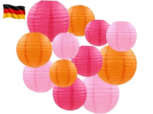 Stück rosa und - 12, orange