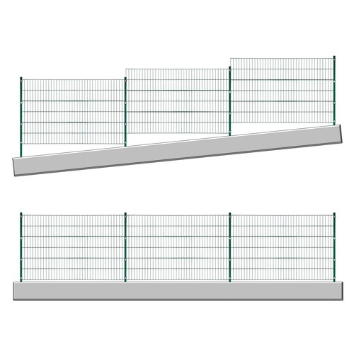 Stabmattenzaun grün 6mx1,2m