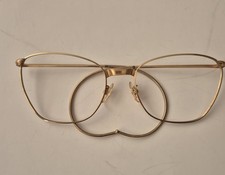 Antike Brille Vergoldet 60er 70er Jahre Vintage Rarität