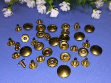 ✅ Prym 7 Stk Druckknöpfe ca. 14,5 mm Gold Rund Metall