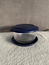 Tupperware Tafelperle 450 ml mit 2 Deckeln in blau 