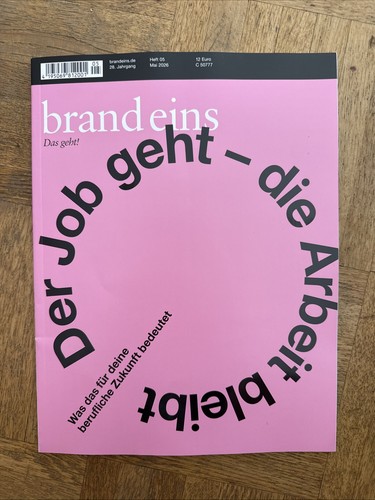 Brand eins 2026 der job - 5/2026, geht