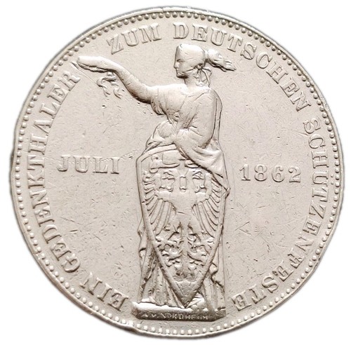 Frankfurt taler 1862 silber - 1862,