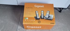 Gigaset AS280 / AS285 Trio 3 Schnurlose Telefone mit Anrufbeantworter - Grau