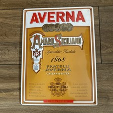Reklame Blechschild Averna  ?