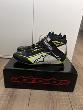 Alpinestars Tech 1z V2 (FIA) Fahrerschuhe Gr.44 / Schwarz / Weiß/ Gelb
