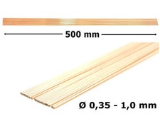 Sommerfeldt: 20 x Eisendraht (Fahrdraht), 0,35 - 1,0 mm, 500 mm (SO 088-092)