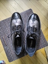 Jonak Budapester Schuhe, schwarz/ silber, Gr. 39, Top- Zustand