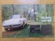 Alfa Romeo Duetto Spider Pininfarina, f, Test, 1966