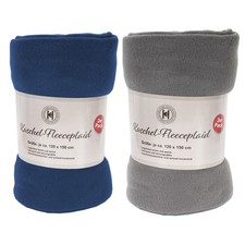 2 Stück Wohndecke Wolldecke