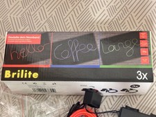 3 x LED Neon Farbset Neonlichtband 3 x 3 Meter 6 x AA Batterien Rot Grün Blau