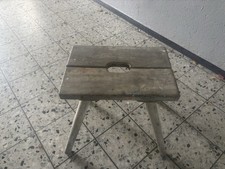 Alter Holzschemel von 1942 – historisches Original – Vintage Sammlerstück