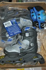 Hudora JOEY Kinder rollerskates skates semisoft verstellbar Gr31-34 mit Schützer