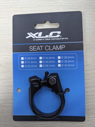 Xlc b02 sattelklemme 8mm - sattelklemme, 31,8mm