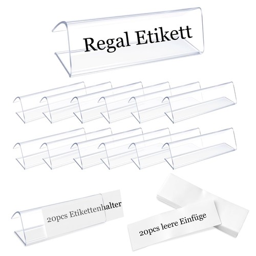 20erset klare plastikregal - klare,