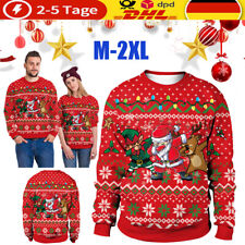 Damen Herren 3D Weihnachtspulli Weihnachten Druck Sweatshirt Xmas Pullover Top?