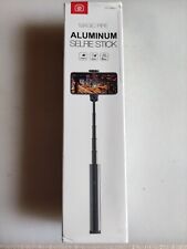 Bluetooth Selfie Stick rot Teleskopstab Aluminium 61 cm 105g Batterie gebraucht 
