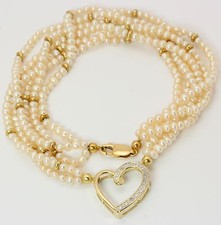 Perlen diamant hals kette - hals,