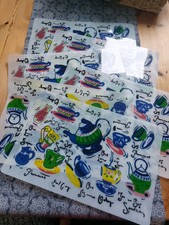 6 Tischsets - Platzsets abwaschbar