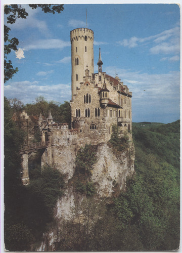 7414 lichtenstein schloss - ak,