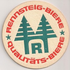 VEB Schmiedefeld - alter Bierdeckel "Rennsteig-Biere Qualitäts-Biere" (DDR)