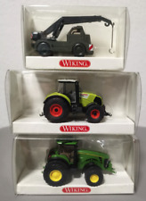 Wiking -3 x Modellautos Kranwagen, John Deere, Traktor in OVP Unbespielt wie Neu