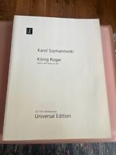 König Roger, Król Roger,  Karol Szymanowski Klavierauszug Piano Vocal Score
