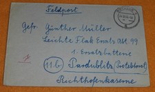 Flak-Abteilung 99 (mot.) Richthofen-Kaserne Pardubitz Böhmen Feldpost Wetzlar 1
