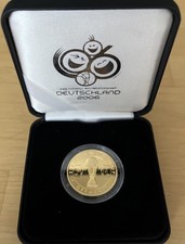 Offizielle Schiedsrichter-Medaille der FIFA Fußball WM 2006, 24 Karat Vergoldet