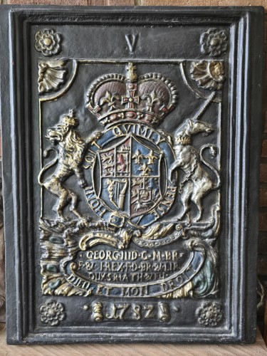 Ofenplatte 1782 könig georg - ofenplatte,