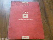 #J064 JEEP ALLE MODELLE 1989 mit ABS Ergänzung Supplement WERKSTATT HANDBUCH