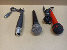 KONVOLUT Mikrofone Philips SBC 468 , Uher M136 , Axman MD-101 . Ungeprüft .