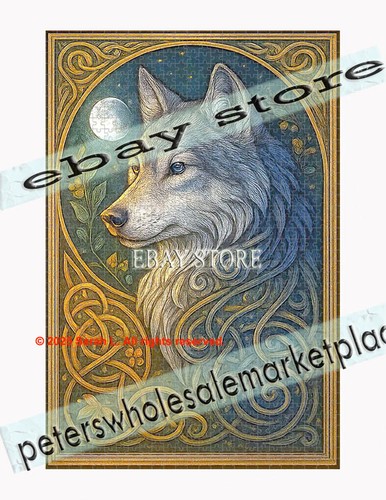 1000 piece jigsaw puzzle - , wolf