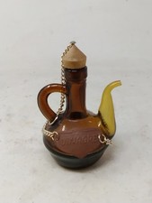 Vintage Braunglas "Vinagre" Glas Essig Flasche Dekanter 