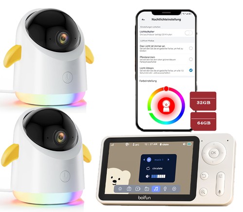 Boifun babyphone mit kameras - boifun,