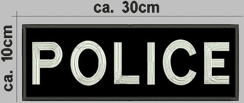 Police rückenpatch aufnäher - ,