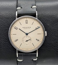 NOMOS Tangente 101 Armbanduhr 35mm Glashütte Edelstahl Handaufzug Uhr #23