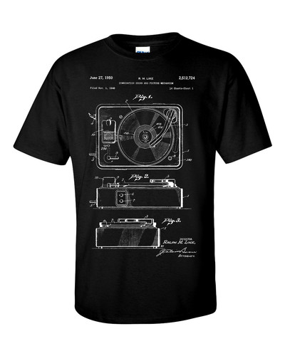 Plattenspieler patent shirt - patent, t-shirt