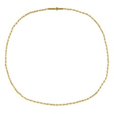 Ernstes Design Kordelkette AK48C 2 mm Edelstahl vergoldet Halskette