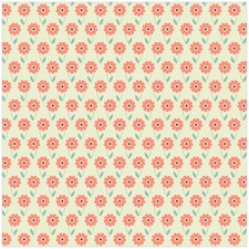 Wallario Glasplatte für Ikea Lack Tisch, 55x55 cm, Motiv: Muster roten Blumen