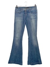 MISS SIXTY Damen Jeans Bootcut Schlaghose Blau W29 Retro Baumwolle