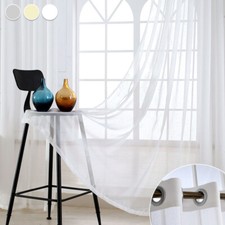 2/4/6x Voile Gardinen Stores