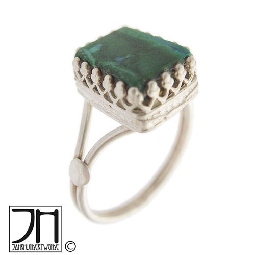 Vintage malachit silber - malachit,