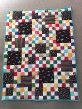 Patchwork-Babydecke Baumwolle