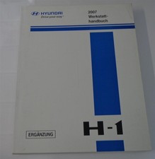 Werkstatthandbuch Hyundai H - 1 / H-1 Motor Elektrik Schaltpläne Stand 2007
