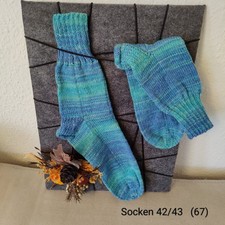 Handgestrickte Wollsocken  -  Gr. 42/43