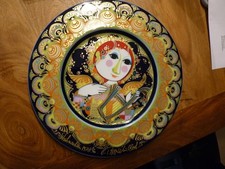 Rosenthal 1 Weihnachtsteller Bjorn Wiinblad  Engel mit Harfe 28, 5 cm 1987
