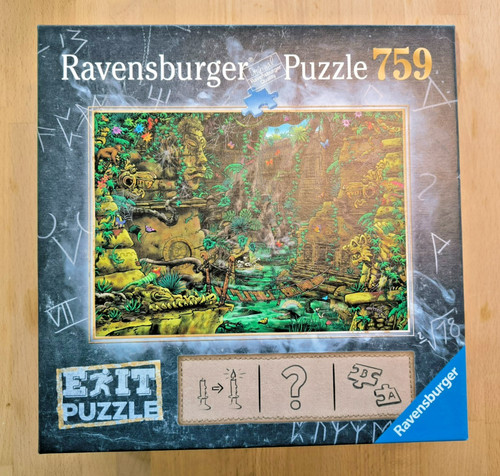Puzzle exit die - puzzle, tempelanlage