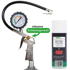 Gefäßfüller-Set mit Adapter Ausdehnungsgefäße Heizung Absperrung Manometer 8 bar